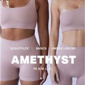 SET ACTIVE Amethyst Sculptflex Leggings and Box Cut Bra | size small